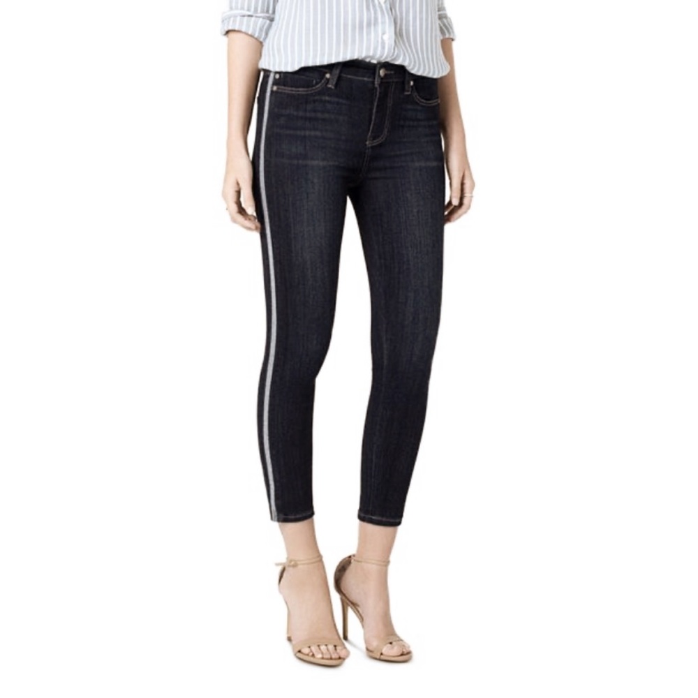Liverpool Tuxedo Cami Black Crop Jeans Size 6/28